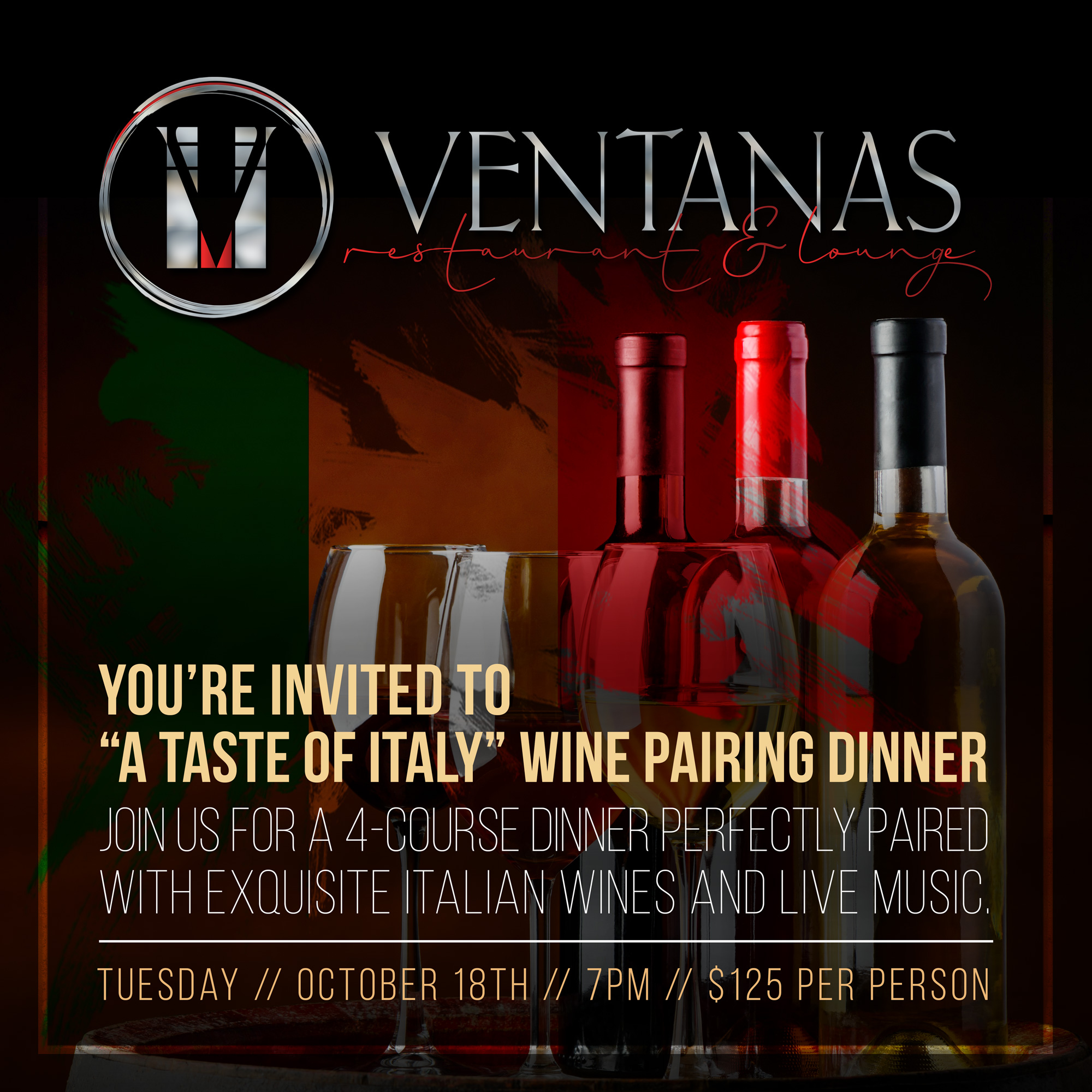 A TASTE OF ITALY: WINE PAIRING DINNER